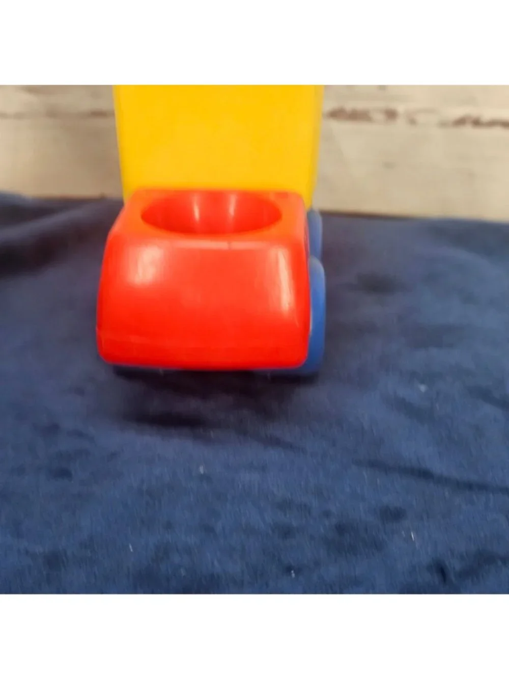 Little Tikes Vintage Dump Truck Toy With 4 Shape-Sorting Figures - Red Yellow &